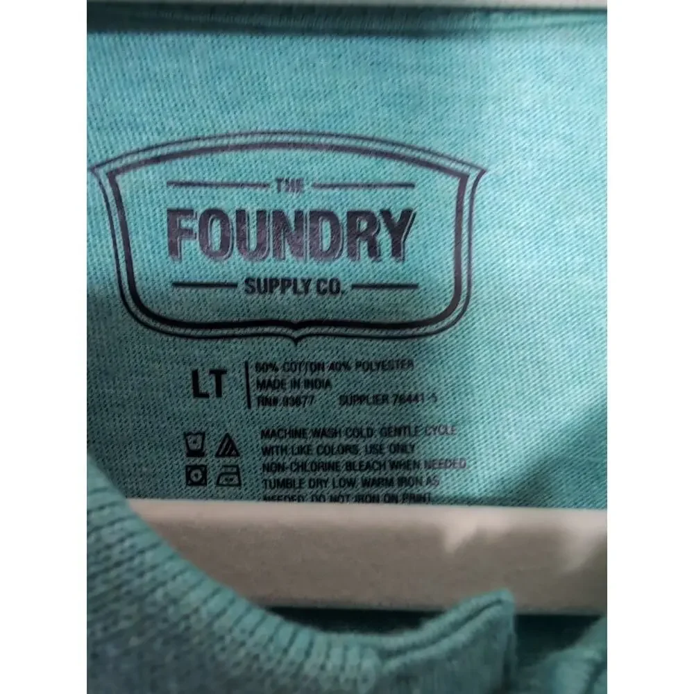 The Foundry Supply Co Polo Shirt Quick Dry Short Sleeve NWT Men's LT(1214)